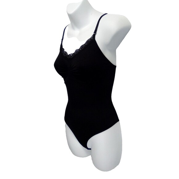 Miss Curvy Women's Shapeware Seamless Sculpting Bodysuit Black Size XXS/XS - Picture 3 of 10